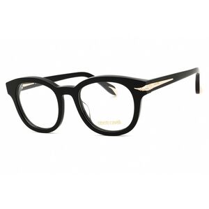 Roberto Cavalli VRC044S Eyeglasses Black Acetate Round